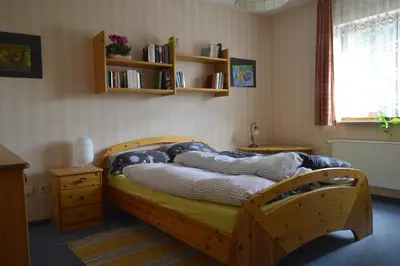 Ein Sitzbereich in der Unterkunft Ferienhaus Ahler Kopf