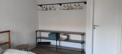 Ein Bett oder Betten in einem Zimmer der Unterkunft Neue Ferienwohnung - Eifel Oase