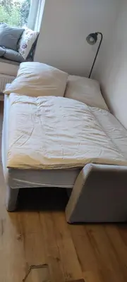 Ein Bett oder Betten in einem Zimmer der Unterkunft Neue Ferienwohnung - Eifel Oase