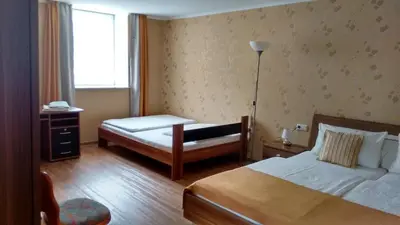 Ein Bett oder Betten in einem Zimmer der Unterkunft Landgasthaus Oberbillig