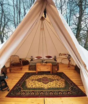Grundriss der Unterkunft Group Glamping Bell Tents Camp Perfect to Reconnect with Nature in Germany