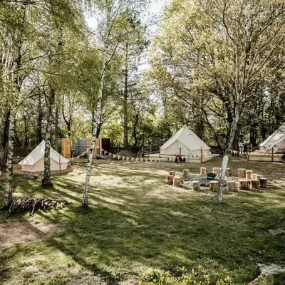 Group Glamping Bell Tents Camp Perfect to Reconnect with Nature in Germany