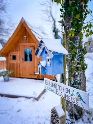 Cozy Wooden Cabin Perfect for Small Families in Germany im Winter