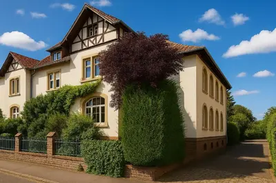 Das Gebäude in dem sich die Ferienwohnung befindet