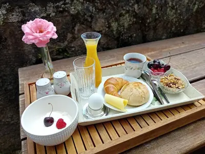 Essen im Bed & Breakfast oder in der Nähe