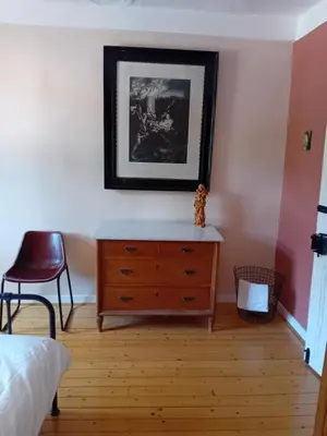 Ein Bett oder Betten in einem Zimmer der Unterkunft Das Alte Pastorat