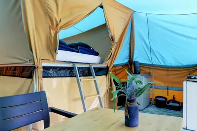 Grundriss der Unterkunft Lodge River wissel vr-ma camping Echternacherbrück