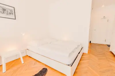 Ein Bett oder Betten in einem Zimmer der Unterkunft SOON APT Nr 2