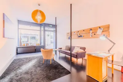 Ein Sitzbereich in der Unterkunft SOON APT Nr 2