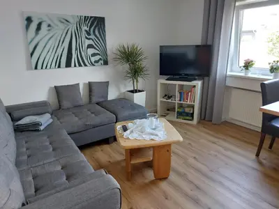 TV/Unterhaltungsangebot in der Unterkunft Ferienwohnung an der Traumschleife