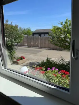 Ein Garten an der Unterkunft Ferienwohnung an der Traumschleife