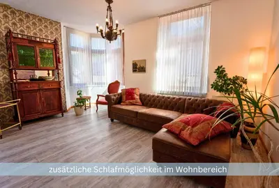 Ein Sitzbereich in der Unterkunft Grafenwohnung mit großem Dachgarten im Gästehaus Graf-Schmelzer