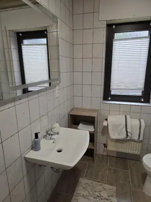 Ein Badezimmer in der Unterkunft Ferienwohnung an Rhein und Mosel