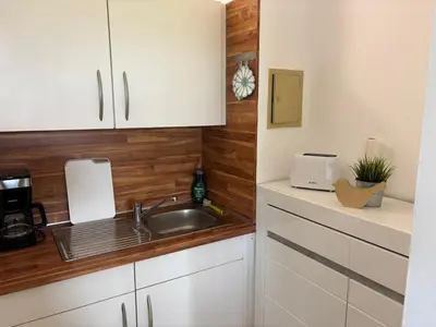 Küche/Küchenzeile in der Unterkunft Ferienwohnung -Freundeskreis- im Taunusblick für bis zu 8 Personen - A402
