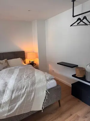 Ein Bett oder Betten in einem Zimmer der Unterkunft theroof