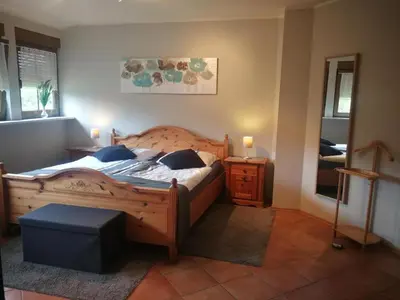 Ein Bett oder Betten in einem Zimmer der Unterkunft Landhaus am Brubbel