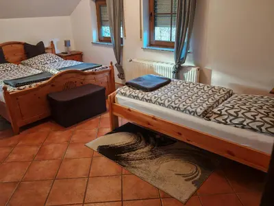Ein Bett oder Betten in einem Zimmer der Unterkunft Landhaus am Brubbel