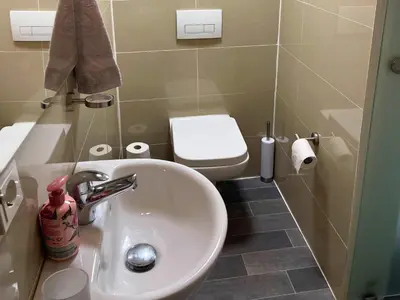 Ein Badezimmer in der Unterkunft Apartment in Trier with parking