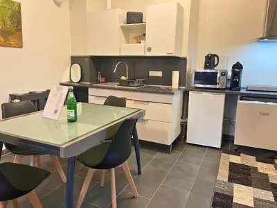 Küche/Küchenzeile in der Unterkunft Apartment in Pellingen near Trier Sites
