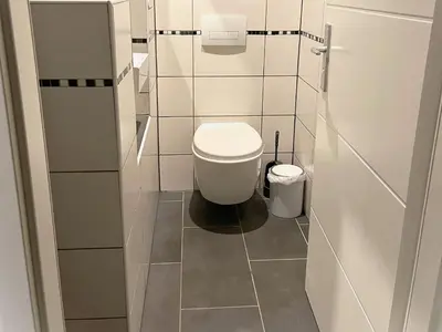 Ein Badezimmer in der Unterkunft Apartment in Pellingen near Trier Sites