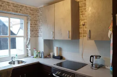 Küche/Küchenzeile in der Unterkunft 2-Zi Wohnung in Bad Kreuznach
