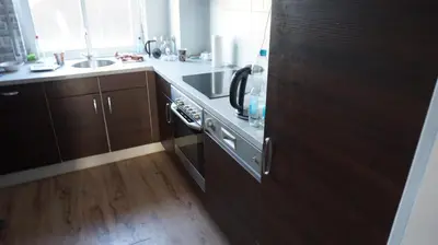 Küche/Küchenzeile in der Unterkunft 2-Zi Wohnung in Bad Kreuznach