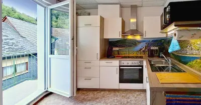 Küche/Küchenzeile in der Unterkunft Mittelrhein-Ferienwohnung Oberwesel