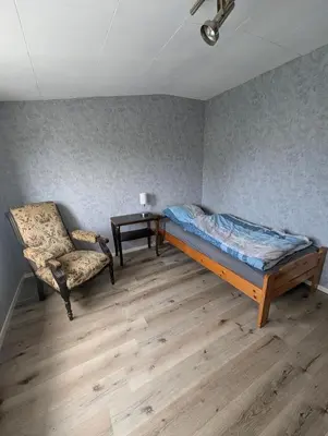 Ein Bett oder Betten in einem Zimmer der Unterkunft Ferienhaus Thomm