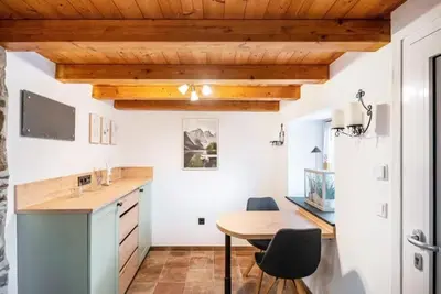 Küche/Küchenzeile in der Unterkunft Ferienhaus Auf dem Knapp