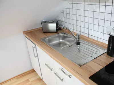 Küche/Küchenzeile in der Unterkunft Ferienwohnung Kramer