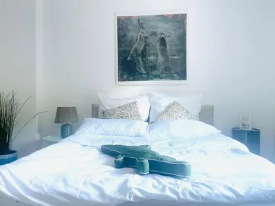 Ein Bett oder Betten in einem Zimmer der Unterkunft Naturerlebnis direkt am Traumpfad