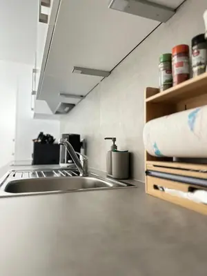 Küche/Küchenzeile in der Unterkunft Apartment in Rittersdorf