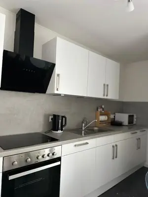 Küche/Küchenzeile in der Unterkunft Apartment in Rittersdorf