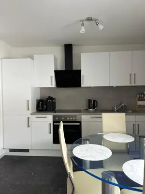 Küche/Küchenzeile in der Unterkunft Apartment in Rittersdorf