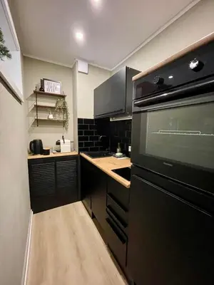 Küche/Küchenzeile in der Unterkunft Loreley - Panorama Suite mit Penthouse-Feeling