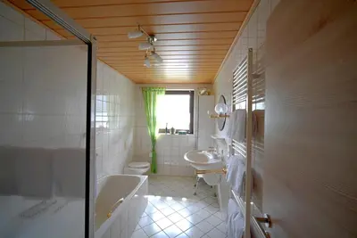 Ein Badezimmer in der Unterkunft Ferienwohnung Hoffmann