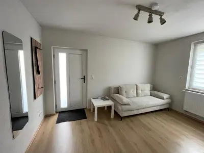 Ein Sitzbereich in der Unterkunft Sonne & Mond Apartments
