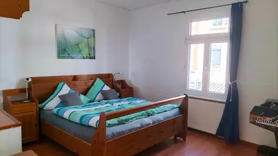 Ein Bett oder Betten in einem Zimmer der Unterkunft Ferienwohnung am Nürburgring