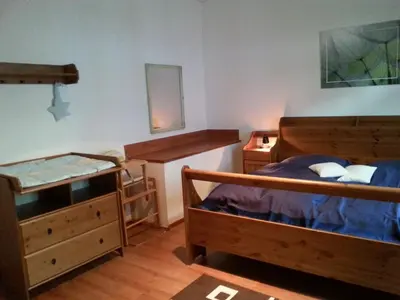 Ein Bett oder Betten in einem Zimmer der Unterkunft Ferienwohnung am Nürburgring