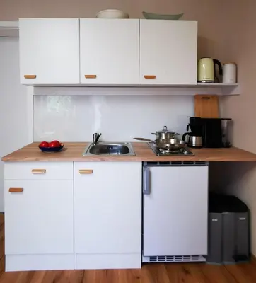 Küche/Küchenzeile in der Unterkunft Ferienwohnung Kisselbach