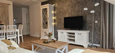 TV/Unterhaltungsangebot in der Unterkunft Ferienwohnung Belle