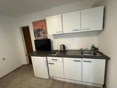 Küche/Küchenzeile in der Unterkunft Privat Studio mit Doppelbett