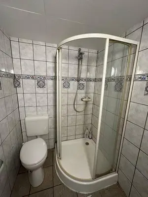 Ein Badezimmer in der Unterkunft Privat Studio mit Doppelbett