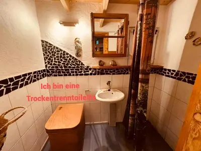 Ein Badezimmer in der Unterkunft Haus am See