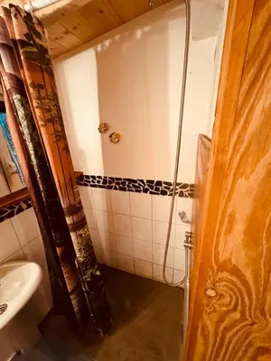 Ein Badezimmer in der Unterkunft Haus am See