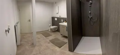 Ein Badezimmer in der Unterkunft Rheingoldnest