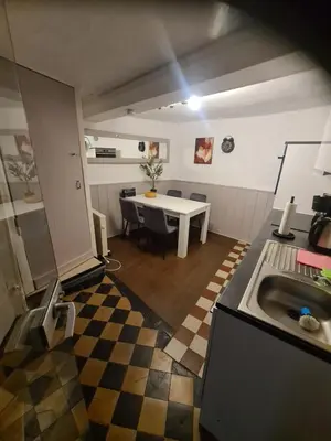 Küche/Küchenzeile in der Unterkunft Haus Tina