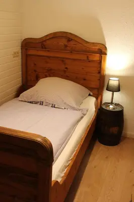 Ein Bett oder Betten in einem Zimmer der Unterkunft Gemütliche Oase