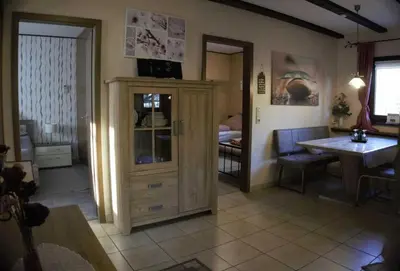 Küche/Küchenzeile in der Unterkunft Haus Waldfrieden OG