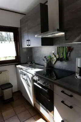 Küche/Küchenzeile in der Unterkunft Haus Im Wiesengrund OG